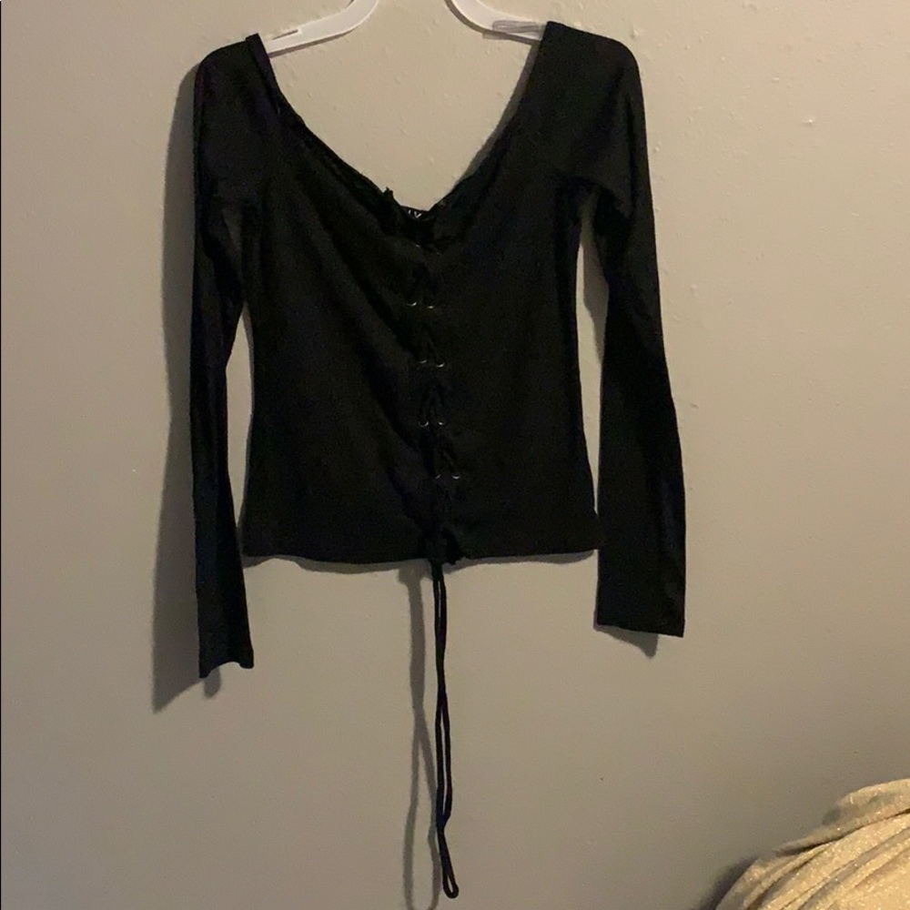Cropped long-sleeve